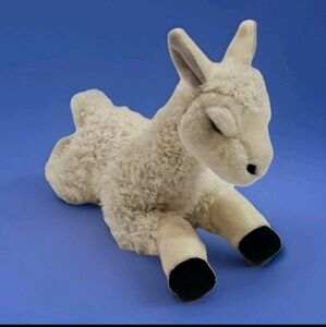 Aurora White Llama Plush  Grumpy Stuffed Animal 12"